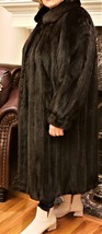 Winter Long Fur Coat Custom Made Sz.XL Dark Brown - £629.27 GBP