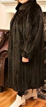 Winter Long Fur Coat Custom Made Sz.XL Dark Brown - £628.45 GBP