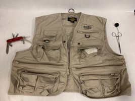 White River Fly Fishing Vest Size M and Hoffritz Swiss Army Knife + Fly Scissors - £31.64 GBP