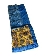 Vintage Blue Sleeping Bag 33 X 75  Red Ducks Lined Heavy Weight Hunting ... - £58.92 GBP