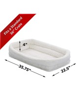 MidWest Bolster Pet Bed |  Beds Ideal for Metal Dog Crates | Machine Was... - £19.60 GBP