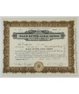 Bald Butte Gold Mines Montana Stock Certificate No 3726 Eliza Taber 250 ... - £14.08 GBP