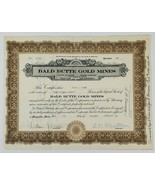 Bald Butte Gold Mines Montana Stock Certificate No 3726 Eliza Taber 250 ... - £14.29 GBP