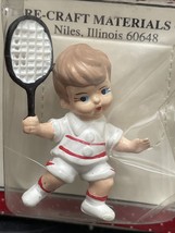 Fibre-Craft Mini Figure Boy Tennis Player - $4.50