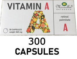 Vitamin A Capsules 260 mg - 300 pcs. 10 packs of 30 pieces each - $55.00