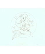 Jon Pinto Original Art SIGNED Walt Disney World Park Little Mermaid Wris... - £78.00 GBP