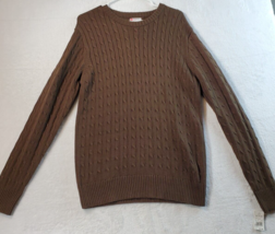 Target Sweater Youth Size XL Brown Knitted 100% Cotton Long Sleeve Round Neck - £7.49 GBP