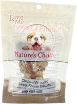 Natures Choice Chicken Wrapped Sweet Potato Biscuit Dog Treats - £3.11 GBP