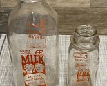 Anderson Erickson Dairy Co Des Moines Iowa Quart &amp; 1/2 Pint Milk Bottles... - $29.02