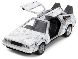 DMC DeLorean Time Machine Brushed Metal Frost Version Back to the Future 1985 Mo - £15.96 GBP