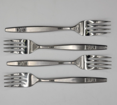 Interpur INR45 Double Band Flower Stainless Steel Salad Fork - Set of 4 - £11.54 GBP