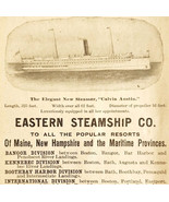 1906 Eastern Steamship Calvin Austin Advertisement Maine Maritime Nautic... - $34.17 CAD