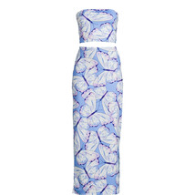 No Boundaries Tube Top and Maxi Skirt 2 Piece Set, Vendor Blue Size L(11... - $25.73