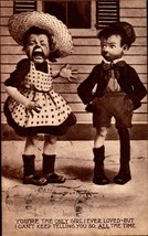 Vintage Sheahan&#39;s Famous Picture Post CARD- Little Kids Humorous Card BK33 - £3.88 GBP