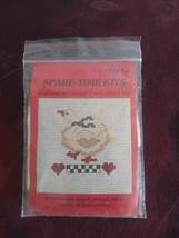 Vintage Beginner Counted Cross Stitch Kit SPARE-TIME Kits STQK1-2 Miss Goose 5X5 - £9.46 GBP