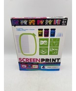 MTV Screen Print 4 Print Stencils Tape, Drag, Print 3 Inks One Set - $9.50