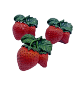 Strawberry Cabinet Drawer Knobs Novelty Fruit Strawberries Figural Vinta... - €42,62 EUR