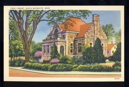 South Weymouth, Mass/MA/Massachusetts Postcard,  Fogg Library - $4.00
