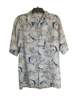 Hook &amp; Tackle Outfitters Mens Button Down Fishing Shirt All Over Print S... - £12.20 GBP