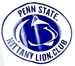 Penn State Jacket Nittany Lion Club Logo Champion 1/2 Zip Men LARGE Vintage * - £30.40 GBP