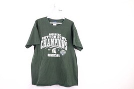 NCAA Mens L Faded 2015 Cotton Bowl Michigan State University Football T-Shirt - £19.36 GBP