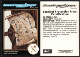 1991 TSR AD&amp;D Gold Border Fantasy Art RPG Card 443 Dungeons Dragons Magic Scroll - £5.17 GBP