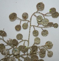 Unbranded Glittery Gold Decorative Disc Tree 29 Inches Spray image 2