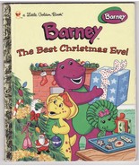 1997 Barney Best Christmas Ever Stated 1st Ed HC Little Golden Book - £10.14 GBP