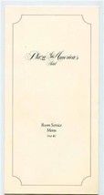 Plaza of the Americas Hotel Room Service Menu Trusthouse Forte Dallas Texas 1985 - £17.34 GBP