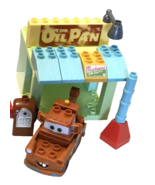 Mega Bloks Disney Cars Gas Corner Mater Incomplete - $17.00