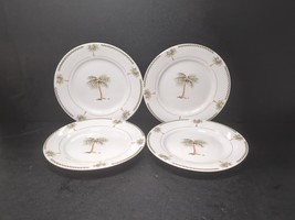 Gibson Bahama Palm Tree 7.5 Inch Salad Plates Replacements  Lot Of 4 - $301.58 MXN