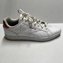 Reebok Classic White Low White Leather Sneakers size 10 - £30.36 GBP