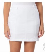 Briggs Womens Skort White Denim Skirt Pockets Stretch Inner-Shorts Heavy... - $53.50 CAD