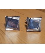 PAIR Swank Square Cuff Links Gold Tone Vintage - $8.90