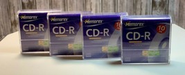 Memorex 10 Pack CD-R 52x 700MB 80 Min Lot of 4 New Sealed - $40.34
