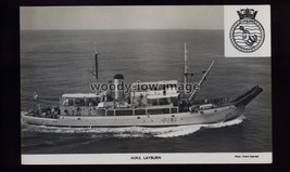 na9200 - Royal Navy Warship - HMS Layburn P191 (Boom Defence Vessel) postcard - £2.50 GBP
