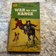 War On The Range Western Paperback Book by Norman A. Fox from Crest Book 1956 - £14.83 GBP