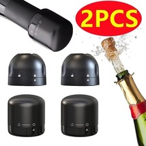 2PCS Vacuum Wine Stoppers Silicone Sealed Caps for Red Wine Champagne Bar Tool - £8.30 GBP+