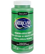 DecoArt Americana Premium Acrylic Paint, 16 Oz., Festive Green - $12.95