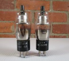 RCA 2X2A Vacuum Tubes 2 pcs TV-7 Tested Strong - $7.50