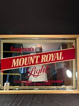 Large 39&quot;x26&quot; Vintage Seagram&#39;s Mount Royal Whisky Mirror - $99.99
