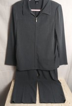 Rafaella SZ 12 Pant Suit - Blazer Jacket Semi-Dressy Casual Soft Gray - $19.80