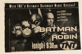 Batman And Robin Print Ad Advertisement George Clooney Arnold Schwarzene... - £4.66 GBP