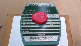USED ASCO 8320G184 SOLENOID VALVE WITH NEW 238610-032D (120VAC) COIL - $18.59