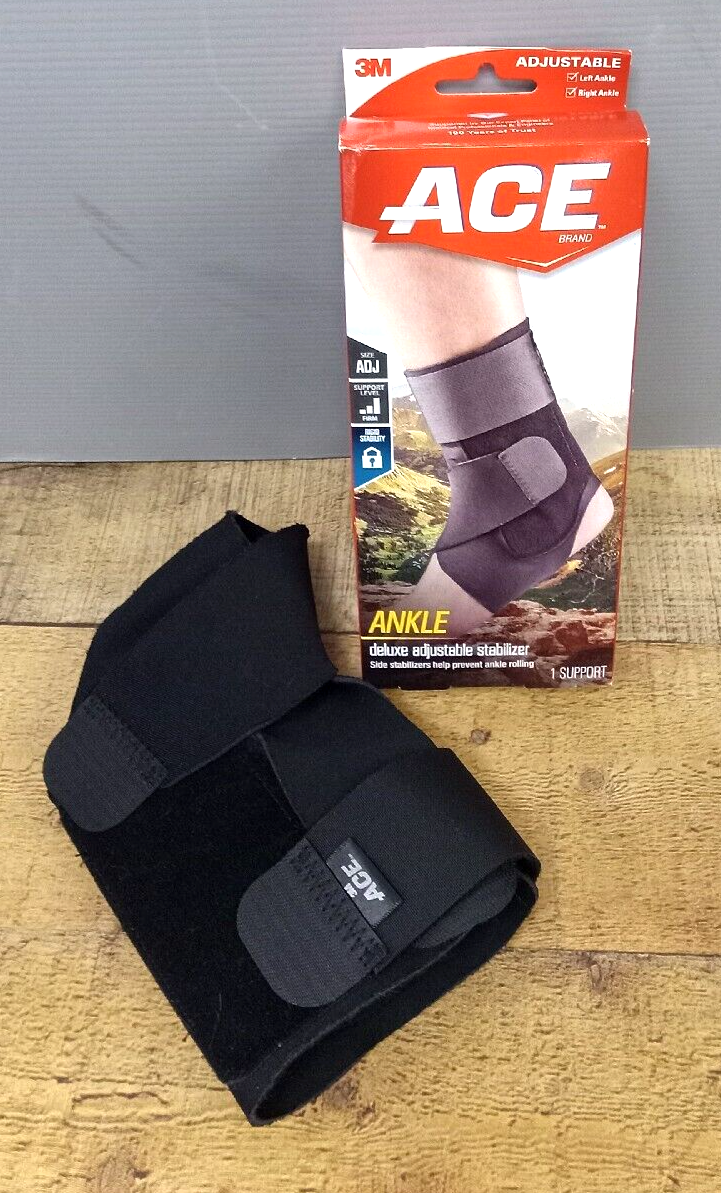 ACE Brand Deluxe Adjustable Right / Left Ankle Stabilizer One Size Fits Most - $9.99