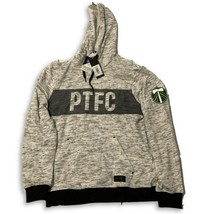 NWT New Portland Timbers adidas Heathered Gray Pullover Medium Hooded Sw... - £54.47 GBP