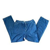 Woman Within Elastic Waist 5-pocket high rise Dark Wash Jeans 20W Tall  - $23.03