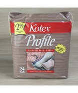 Vintage 1986 Kotex Profile Shaped Maxi Pads Pack of 24 Brown Package Pro... - €127,20 EUR