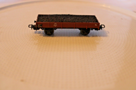 HO Scale Märklin Low Side Gondola with Coal Load 454-637 Vintage Weathered (M10) - £28.21 GBP