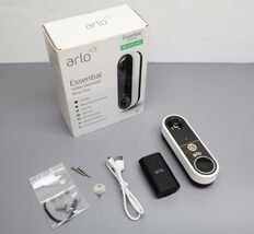 Arlo Essential AVD2001 Video Doorbell Wire Free - White - $14.99